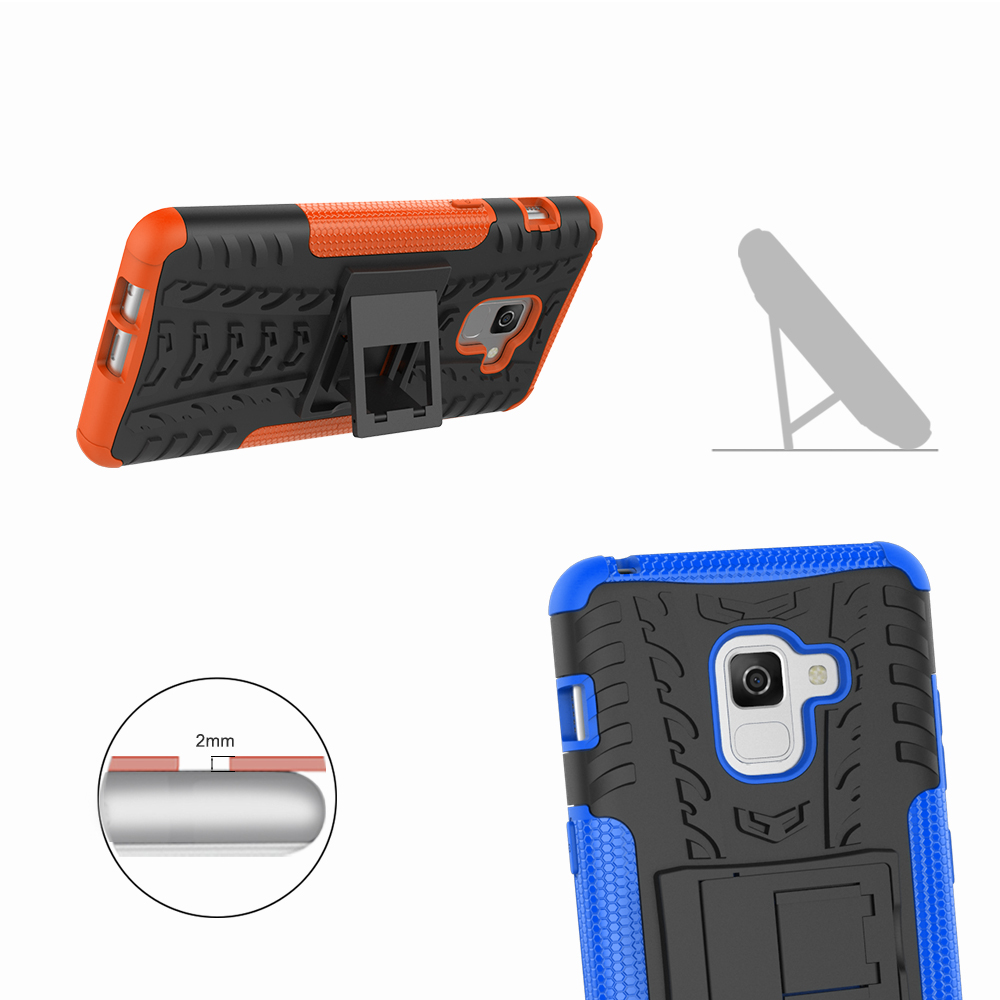 Bakee-2-in-1-Armor-Kickstand-TPU-PC-Protective-Case-for-Samsung-Galaxy-A8-Plus-2018-1300164